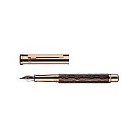 Otto Hutt Design 04 Wave Black Rose Gold Fountain pen - Vulpen
